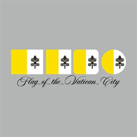 Flag of Vatican City design artwork 21854069 Vector Art at Vecteezy