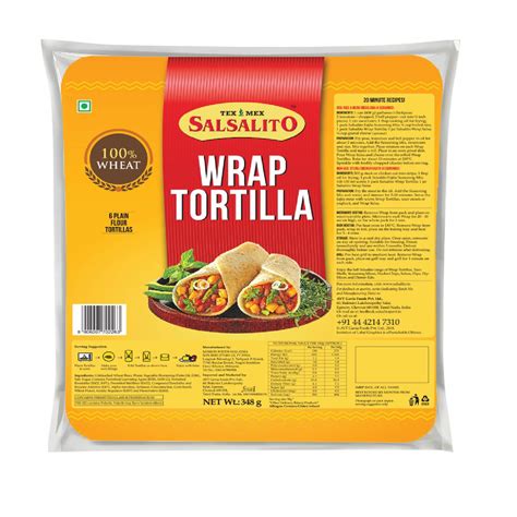 Salsalito Wrap Tortilla Original, 348g (Pack of 5) : Amazon.in: Grocery ...