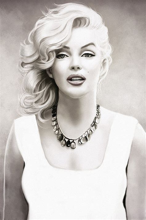 Marilyn Monroe Black and White Art Poster – My Hot Posters