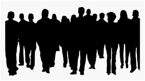 Crowd Of People Clipart Clip Art - Crowd Of People Silhouette, HD Png Download - kindpng