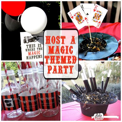 Host a Magic Show Themed Birthday Party | Magic birthday, Magic party, Magician birthday party