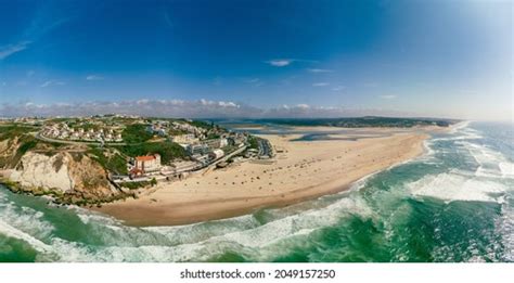 Aerial Panoramic View Foz Do Arelho Stock Photo 2049157250 | Shutterstock