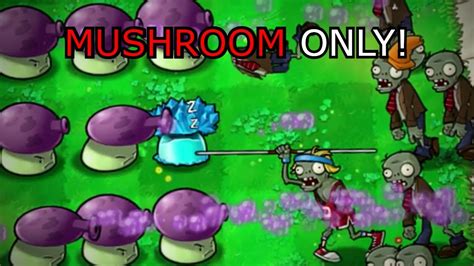 Can You Beat Plants VS. Zombies Using ONLY Mushrooms? - YouTube