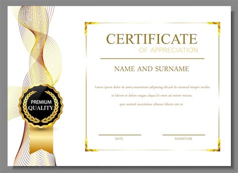 Certificate White Gold Images - Free Download on Freepik