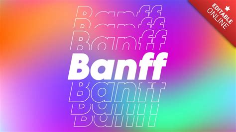 Banff | Echo | Text Effect Generator