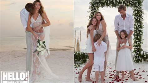 Beachy bride Abbey Clancy and Peter Crouch's private island wedding ...