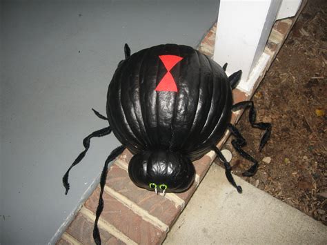 Black Widow Pumpkin Carving