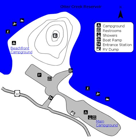 Otter Creek Reservoir Map - Otter Creek Reservoir UT USA • mappery