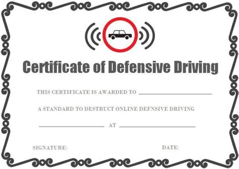 20 best Safe Driving Certificate Template images on Pinterest