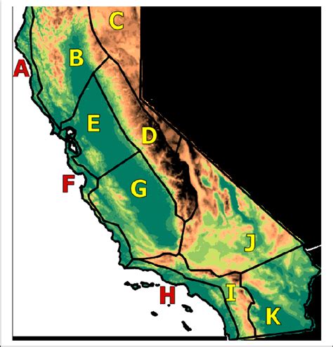 NOAA Western Regional Climate Center (WRCC) California Climate Regions ...