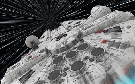 Millennium Falcon HyperDrive (Rendered) | Art background, Millennium falcon, Millennium