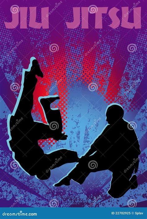 Jiu-jitsu Poster. Vector. Royalty Free Stock Photo - Image: 22702925