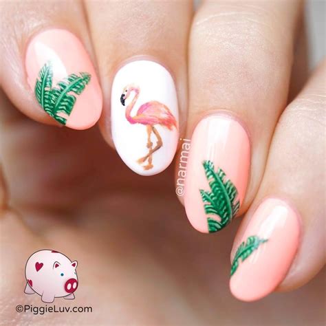 Hot flamin' flamingo nail art | Nail art summer, Flamingo nails, Cute ...