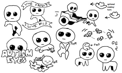 autism cat tattoo flash sheet | TBH / Autism Creature / Yippee | Know ...