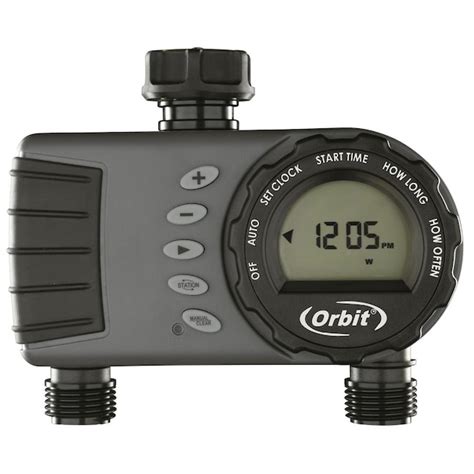 Orbit 2 Output Port Adjustable Digital Hose End Timer 24713 at Lowes.com