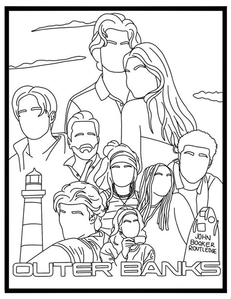 Outer Banks Coloring Page