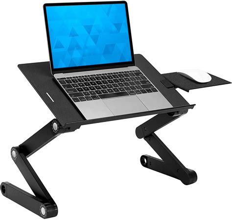 Buy -It! Adjustable Laptop Stand with Built-in Cooling Fans and Mouse Pad Tray, Easy to Use ...