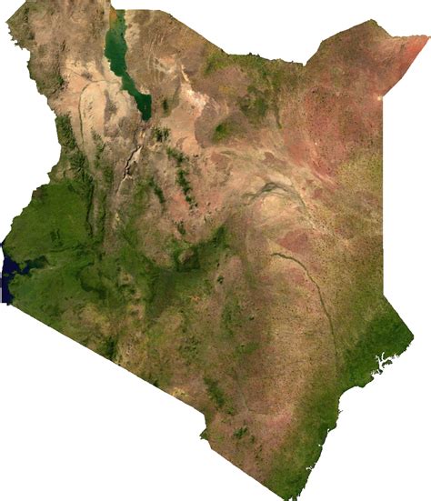 Kenya Relief Map