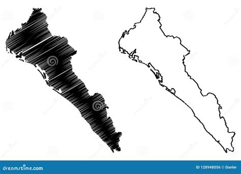 Sinaloa Map Vector | CartoonDealer.com #128948056