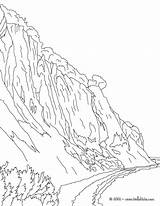 Cliff Coloring Pages sketch template