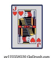 890 Jack Of Hearts Card Clip Art | Royalty Free - GoGraph