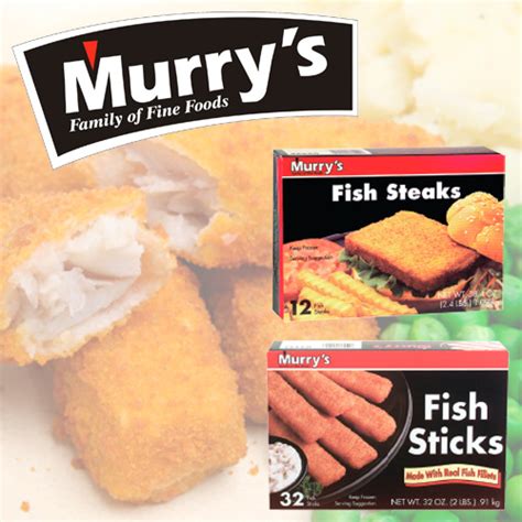 Murry's Breaded Fish Steaks and Sticks - Porky Products