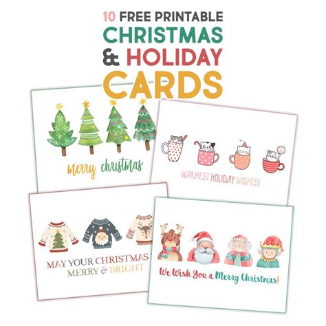 Fabulous Free Printable Christmas & Holiday Cards - The Cottage Market ...