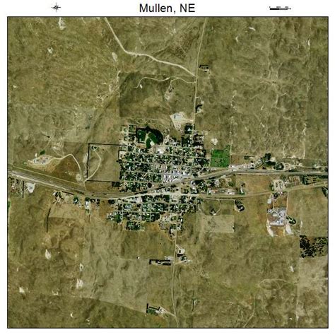 Aerial Photography Map of Mullen, NE Nebraska