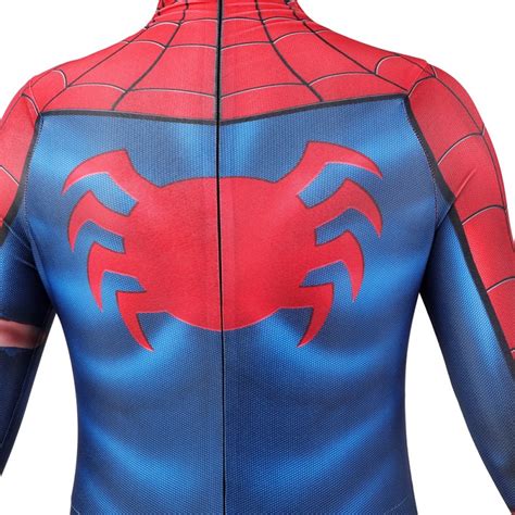 Kids Spiderman Cosplay Suit Spider-Man PS5 Classic Damaged Jumpsuits