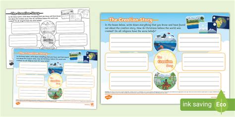 Creation Story Mind Map (teacher made) - Twinkl