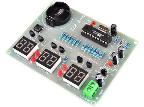 Digital LED Clock 6-Digit, DIY kit based on AT89C2051