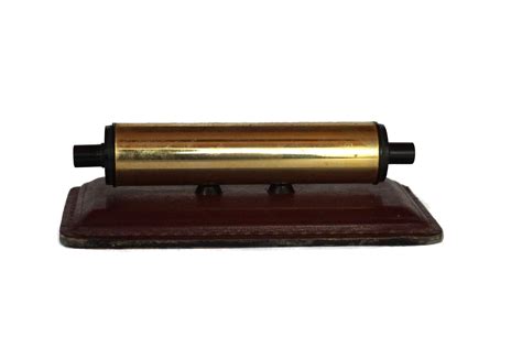 Art Deco Perpetual Desk Calendar with Leather Base, French Office Accessory and Decor