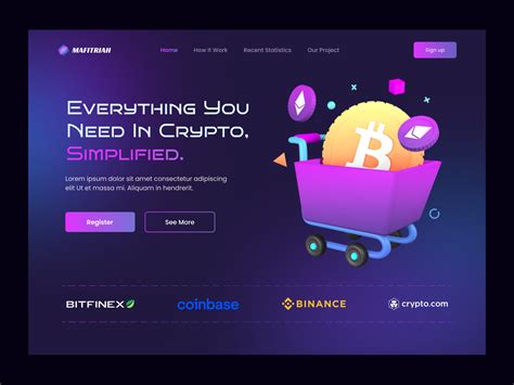 Cryptocurrency Landing Page Design by Nure Afrin Era on Dribbble