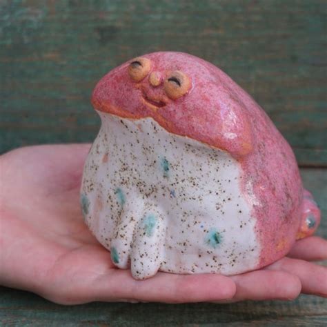 Ceramic Frog Figurine Ceramic Sculpture Art Cute Frog - Etsy