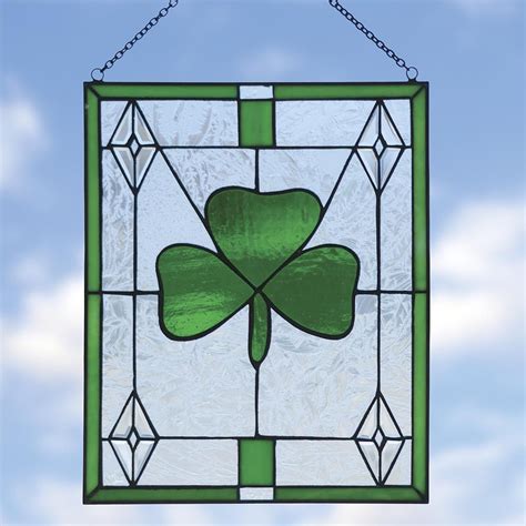 Stunning Shamrock Stained Glass Art