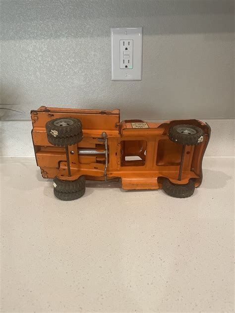 TONKA Toys 1956 State Hi-Way Dept 980 Hydraulic Side Dump Truck Orange | eBay