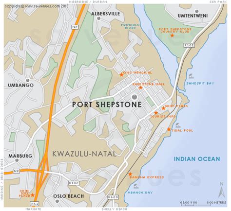 Port Shepstone Map