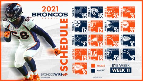 Denver Broncos schedule: View dates and times for every game ...