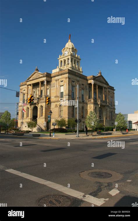 Marion County Courthouse Marion Ohio Completed 1886 Stock Photo - Alamy