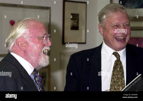 Lord Attenborough with his brother Sir David Attenborough at the Royal Academy of Art in ...