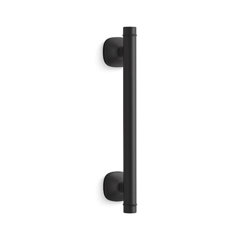 KOHLER Ealing 9-in Matte Black Wall Mount Grab Bar (300-lb Weight ...