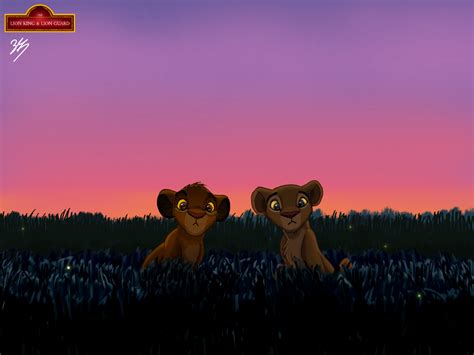 Cub Simba and Nala by ZakharLabComGFU on DeviantArt