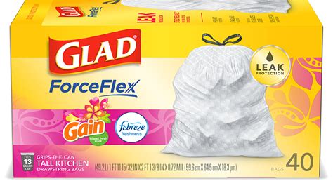 Kitchen ForceFlex Gain Island Fresh Scented Trash Bags | Glad®