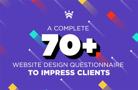 A Complete 70+ Website Design Questionnaire to Impress Clients - beewits.com