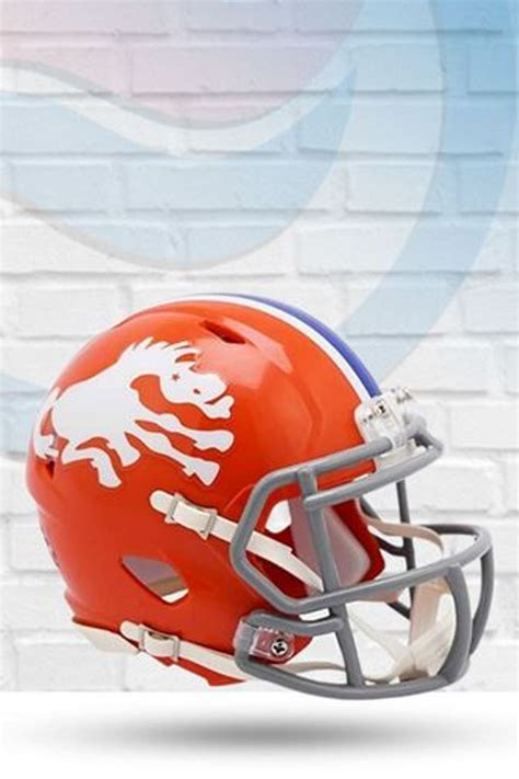 Denver Broncos 1966 Throwback Speed Riddell Mini Football Helmet - ShopperBoard