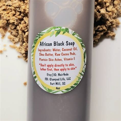 Raw African Black Soap for Hair - Etsy