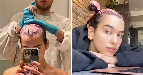 Dua Lipa Dyed Her Hair Pink With Help From Anwar Hadid | POPSUGAR Beauty