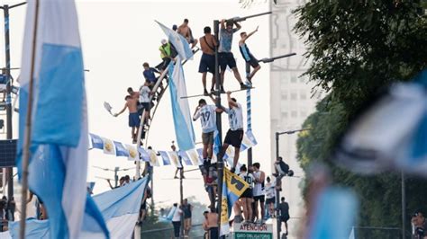 Argentina parties after World Cup win as fans ride horses and hang from ...