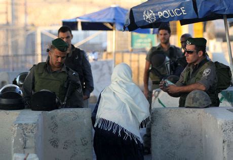 Israeli Border Police Officer Checks Documents Editorial Stock Photo ...