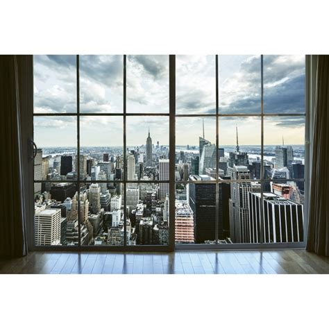 MS-5-0009 - Manhattan Window View Wall Mural - by Dimex